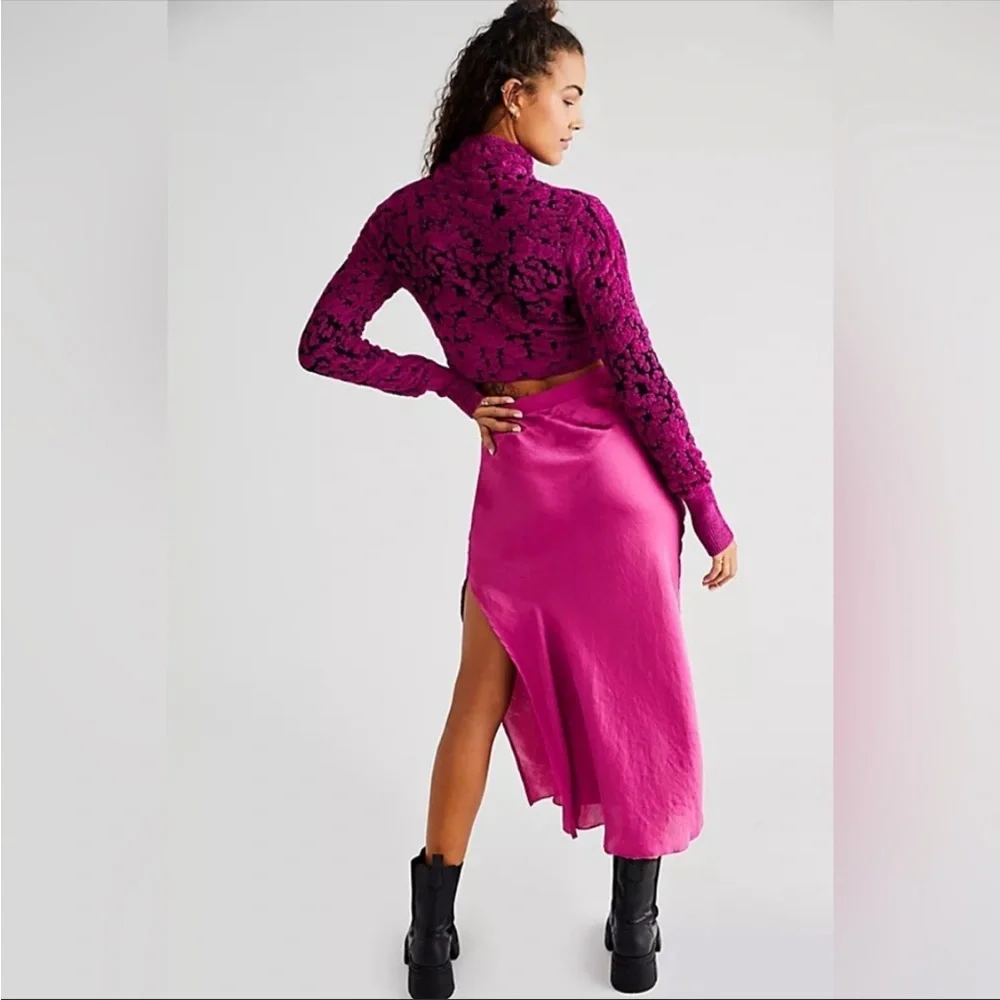 Jasmine Mock Neck Sweater -Wine